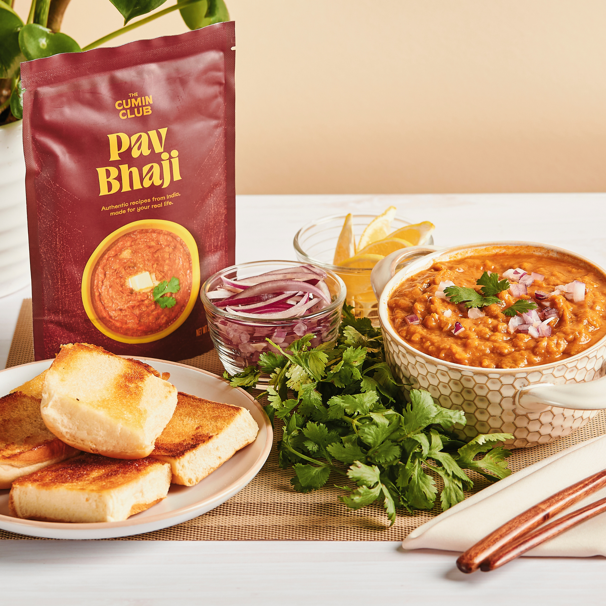 The Cumin Club Pav Bhaji 5 Pack | Healthy 5 Minute Indian Food 