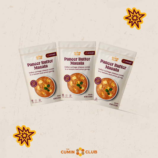 The Cumin Club Paneer Butter Masala 3 Pack | Healthy 5 Minute Indian Food 